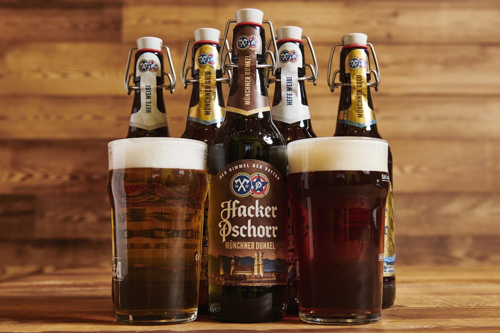 Selezione di birre servite da Alpen Stop