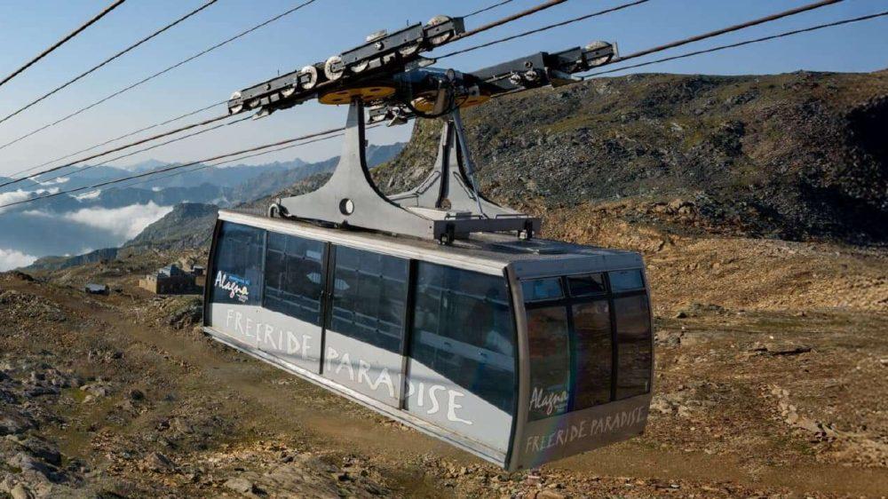 La telecabina di Alagna in quota
