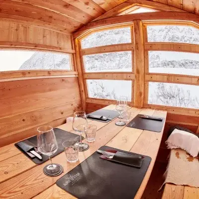 La Kabin preparata per un pranzo aziendale